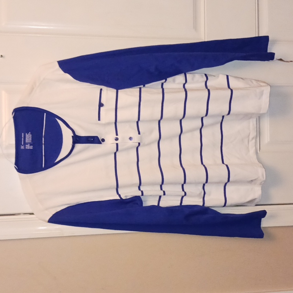 Nwt Men's striped jersey long sleeve tee